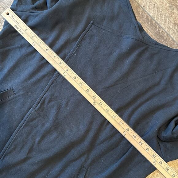 NWT Caslon Women's Drape Collar Knit Blazer Black Size 1X - Picture 9 of 11